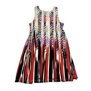 Otis & Maclain Chevron Print Dress in Multi